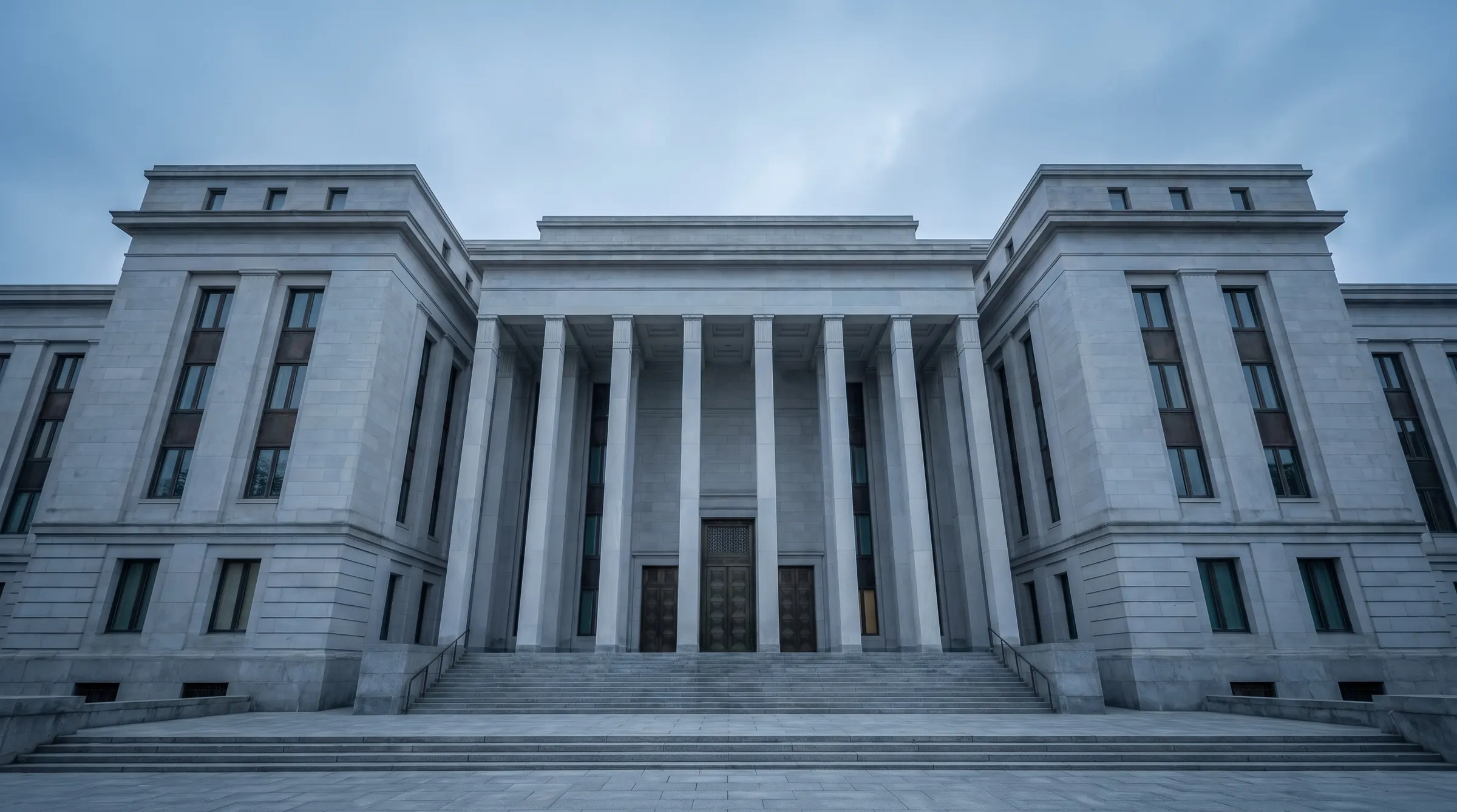 A grand bank building facade